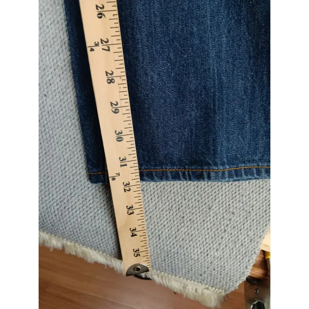 Rocawear Vintage Jeans Mens 38X32 Dark Wash Wide‎ Leg Embroidered Logo Street